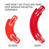 Racetrack Connectors Compatible with Hot Wheels,90 Degree Banked Turn,10 PacksUpgrade Edition (Red) view 2