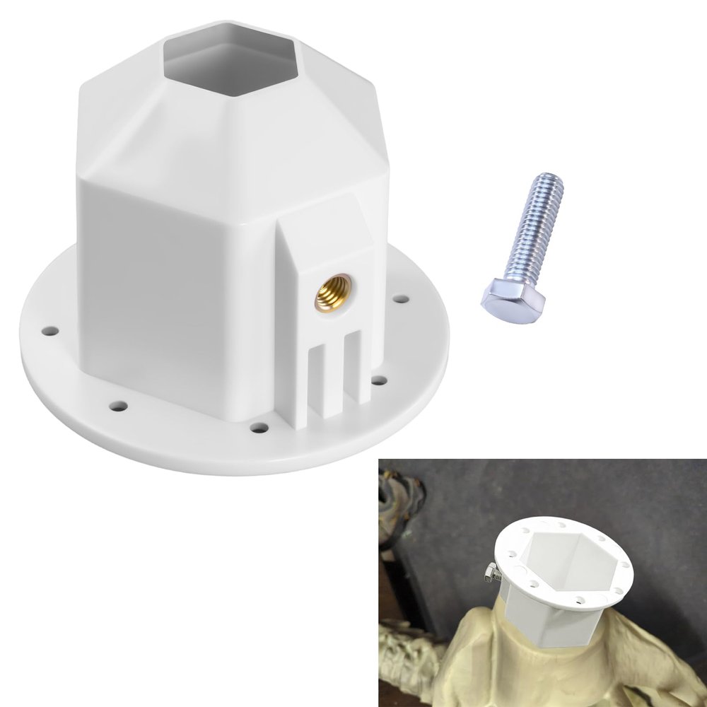 1 Pc Upgraded Skeleton Replacement Parts Fits for 12 Foot Home Depot & Home Accents Giant Skeletons, Full Shoulder Insert Skeletons Parts Elbow or Neck Adapter, Skeleton Shoulder Insert, w/Hex Nails