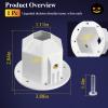 1 Pc Upgraded Skeleton Replacement Parts Fits for 12 Foot Home Depot & Home Accents Giant Skeletons, Full Shoulder Insert Skeletons Parts Elbow or Neck Adapter, Skeleton Shoulder Insert, w/Hex Nails view 2