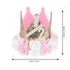 Alasum Half Birthday Crown Hat for Decorative Light Gold Flower Crown Cap Comfortable Birthday Party Hat for Boys and Photo Prop Stylish Headwear view 4