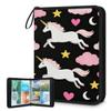 4-Pocket Trading Card Binder Holds 400 Cards with 50 Removable Double-Sided Sleeves, Sport Card Collection Album Folder Compatible with TCG MTG Game Cards(Unicorns) view 1