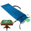 Mahjong Rack Bag, 2-Piece Protective Drawstring Sleeve, Carrying Pouch for Mahjong Pusher, Ideal for Travel, Game Nights, Parties, Home, Club, Tournaments, or Family Gatherings view 1