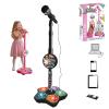 Stand Up Microphone, Kids Microphone with Stand, Multi-Functional Microphones Toy with AdjustableStand, Compatible with Mobile Phones, Kid Microphones for Singing, Musical Toy for Fun Sound Effects view 1
