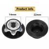 4PCS 17mm Hex Wheel Nut Dustproof Anti-Skid Mount Cap CNC Aluminum Compatible with 1/8 Buggy Off-Road Monster Truck Traxxas X-Maxx Summit E-Revo HPI HSP Losi Kyosho Tamiya (Silver) view 3