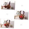 Alasum Adorable Elk Reindeer Headwear Christmas Costume Hat Warm Soft Photo Prop Cozy Winter Accessory Festive Holiday Outfit for Unisex Party and Daily Use view 4