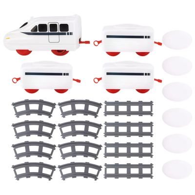 byepica Kids' Electric Sushi Train Set, Rotating Conveyor Belt with Locomotive, Cars, Plates, and Tracks for Imaginative Play