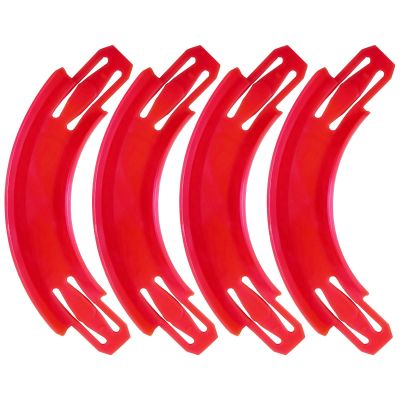 Racetrack Connectors Compatible with Hot Wheels, 90 Degree Banked Turn, 4 Packs, Upgrade Edition (Red)