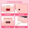BUBBLELOGUS Angel Wing Protective Case for Tamagotchi Uni, Soft TPU Silicone Cover with Faceplate & Star Dust Plug, Anti-Scratch & Waterproof (Pink) view 3