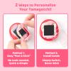 BUBBLELOGUS Angel Wing Protective Case for Tamagotchi Uni, Soft TPU Silicone Cover with Faceplate & Star Dust Plug, Anti-Scratch & Waterproof (Pink) view 4