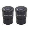 2Pcs Microscope Eyepiece 10X, Wide Angle Biological Eyepiece with 22mm Eye Point, Aluminum Alloy Eye Point Wide Field Eyepiece, 30mm Mounting Size for Most Microscopes, Enhanced view 1