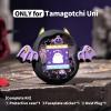 BUBBLELOGUS Devil Wing Case for Tamagotchi Uni, Silicone Cover with Holographic Laser Faceplate Sticker & Star Dust Plug, 3-in-1 Set (Black) view 2
