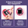 BUBBLELOGUS Devil Wing Case for Tamagotchi Uni, Silicone Cover with Holographic Laser Faceplate Sticker & Star Dust Plug, 3-in-1 Set (Black) view 4