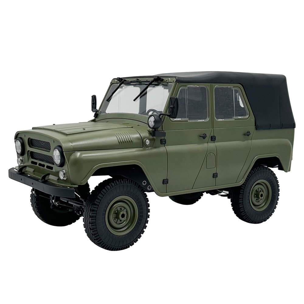 ARRIS 1/12 RC Crawler, WPL C94 UAZ-469 Scale RC Rock Crawler 4x4 2.4GHz RTF Off-Road Truck, 4WD Military RC Truck with Proportional Steering Hobby Grade Gift for Adults