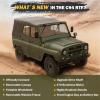 ARRIS 1/12 RC Crawler, WPL C94 UAZ-469 Scale RC Rock Crawler 4x4 2.4GHz RTF Off-Road Truck, 4WD Military RC Truck with Proportional Steering Hobby Grade Gift for Adults view 2