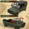 ARRIS 1/12 RC Crawler, WPL C94 UAZ-469 Scale RC Rock Crawler 4x4 2.4GHz RTF Off-Road Truck, 4WD Military RC Truck with Proportional Steering Hobby Grade Gift for Adults view 3