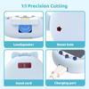 BUBBLELOGUS Angel Wing Protective Case for Tamagotchi Uni, Soft TPU Silicone Cover with Faceplate & Star Dust Plug, Anti-Scratch & Waterproof (Blue) view 3