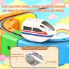 Electric Train Set, 3D stem Electric Train Set, 3D Train Routes with Mix-and-Match Stem Cubes, DIY Magic Rail Cube Magnetic Monorail with Rechargeable Car for Interactive Fun Play and Gifts view 3