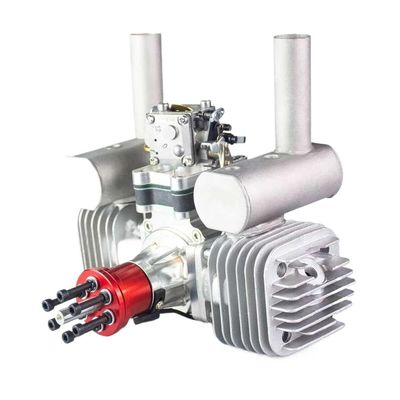 120cc Twin Cylinder Petrol Engine with Ignition Spark Plug for RC Model Airplane Compatibility(RCGF 120CC T)