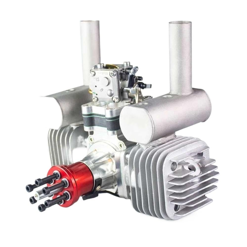 120cc Twin Cylinder Petrol Engine with Ignition Spark Plug for RC Model Airplane Compatibility(RCGF 120CC T)