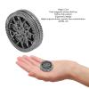 BONKZEBU Stress Relief Slider , Magnetic Push Slider Toy with hub Pattern for Anxiety Relief, Stress Reduction, ADHD, OCD, Autism, Suitable for Home, Office, Travel (Silver Black) view 2