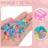 uxcell 50Pcs Mini Dice, 5mm/0.2" Acrylic Tiny Six Side Game Dot Square Dice Bulk for Table Board Game Party Activities, Clear 5 Colors view 3