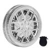 BONKZEBU Stress Relief Slider , Magnetic Push Slider Toy with hub Pattern for Anxiety Relief, Stress Reduction, ADHD, OCD, Autism, Suitable for Home, Office, Travel (Silver) view 1