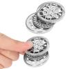 BONKZEBU Stress Relief Slider , Magnetic Push Slider Toy with hub Pattern for Anxiety Relief, Stress Reduction, ADHD, OCD, Autism, Suitable for Home, Office, Travel (Silver) view 4