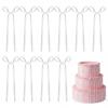 20 PCS White Bows for Cake, Satin Ribbon Bow Cupcake Toppers, White Bows Decor Cake Balloon Decorations, Valentine's Bowknot Ribbons, Bows for Birthday Wedding Party Wedding Anniversary Party Supplies view 1
