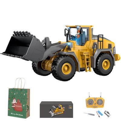 Mudsterz Construction Rc Set of 4, 2.4ghz Remote Control Excavator, 360 Rotation, Lights and Sounds, Command The Site, Conquer The Dirt, Collaborative Experience, Alloy Material (1Pc-C)