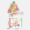 Alphabet Blocks  Wooden Color Learning Puzzle, Kids Animal Matching Stacking Toy, Educational Cognitive Development, Educational Activity Set for Preschool, Kindergarten, Girls, Boy view 2