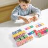 Alphabet Blocks  Wooden Color Learning Puzzle, Kids Animal Matching Stacking Toy, Educational Cognitive Development, Educational Activity Set for Preschool, Kindergarten, Girls, Boy view 3