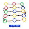 15Pcs Walking Rope for Preschool, Anti-Lost Kids Leash with Plastic Ring for Kindergarten, Daycare, Outdoor Activities, Preschool Rope for Walking in Line view 2