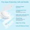 Baby Belly Navel Patches - Soft, Breathable & Waterproof Baby Belly Button Hernia Patch with Cotton Pads, Infant Umbilical Shaper for Newborn, 10 Pcs (8x8cm) view 2