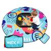 MEKA Tuff Tray Small 28"x28" Black + Waterproof Sensory Mat 67" Blue, Activity Tray with playmat for Kids Creative, Messy, Everyday Fun, Children and Toddlers Stuff, Outdoor and Indoor view 1