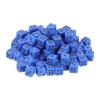 uxcell 50Pcs Mini Dice, 5mm/0.2" Acrylic Tiny Six Side Game Dot Square Dice Bulk for Table Board Game Party Activities, Blue/Black view 1