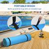 12 ft x 5 ft Floating Water Mat with Cup Holders for Lake River Pool Use, 3-Layer XPE Foam Roll-Up Float Dock for 2-3 Adults view 3