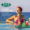 12 ft x 5 ft Floating Water Mat with Cup Holders for Lake River Pool Use, 3-Layer XPE Foam Roll-Up Float Dock for 2-3 Adults view 4