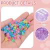 uxcell 100Pcs Mini Dice, 5mm/0.2" Acrylic Tiny Six Side Game Dot Square Dice Bulk for Table Board Game Party Activities, Clear Light Pink/White view 3