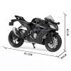 Collection 1:18 for for Ninja ZX10-RR Motorcycle Model Toy Collection Gifts Alloy Diecast view 2
