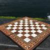 19.7" Antique Backgammon Board Handmade from Wood | Vintage Inlaid 3-in-1 Game Set- Gift for Father & Husband, Christmas view 2