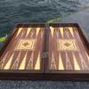 19.7" Antique Backgammon Board Handmade from Wood | Vintage Inlaid 3-in-1 Game Set- Gift for Father & Husband, Christmas view 3