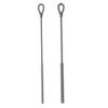 2Pcs/Set Silicone Straw Brush Cleaner with Long Flexible Handle for Bottle, Reusable Tube Cleaner for Baby Water Cups & Narrow Straws (Gray, 6+9 Combo Pack), Straw Brush view 1