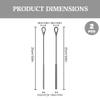 2Pcs/Set Silicone Straw Brush Cleaner with Long Flexible Handle for Bottle, Reusable Tube Cleaner for Baby Water Cups & Narrow Straws (Gray, 6+9 Combo Pack), Straw Brush view 2