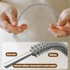 2Pcs/Set Silicone Straw Brush Cleaner with Long Flexible Handle for Bottle, Reusable Tube Cleaner for Baby Water Cups & Narrow Straws (Gray, 6+9 Combo Pack), Straw Brush view 4