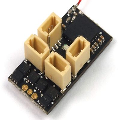 AEORCACC Mini RX145-E FRSKY-D16 (FCC&EU) V1 Mode 5-Channel Receiver with Integrated 5A 1S Brushless ESC for RC Plane Receiver Spare Parts Airplane Replacement Parts