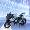 Collection 1:12 Alloy Diecast Motorcycle Model Toys Wheel Steering for for Ninja H2R(Blue) view 1