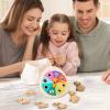 Genrico Matching Dinosaur Toys,Interactive Sensory Rotating Table,Matching Wooden Board Game - for Boys and Girls, Home, School, Travel, Parent-Child Interaction view 2