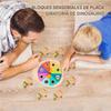 Genrico Matching Dinosaur Toys,Interactive Sensory Rotating Table,Matching Wooden Board Game - for Boys and Girls, Home, School, Travel, Parent-Child Interaction view 3