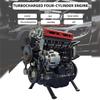 3D Metal Turbocharged L4 Car Engine Model Kit (364+PCS) - DIY Assembly Project for Adults & Teens, Mechanical Engineering Learning, Collector Display & Creative Gift (364+PCS/Black Red) view 3