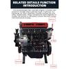 3D Metal Turbocharged L4 Car Engine Model Kit (364+PCS) - DIY Assembly Project for Adults & Teens, Mechanical Engineering Learning, Collector Display & Creative Gift (364+PCS/Black Red) view 4